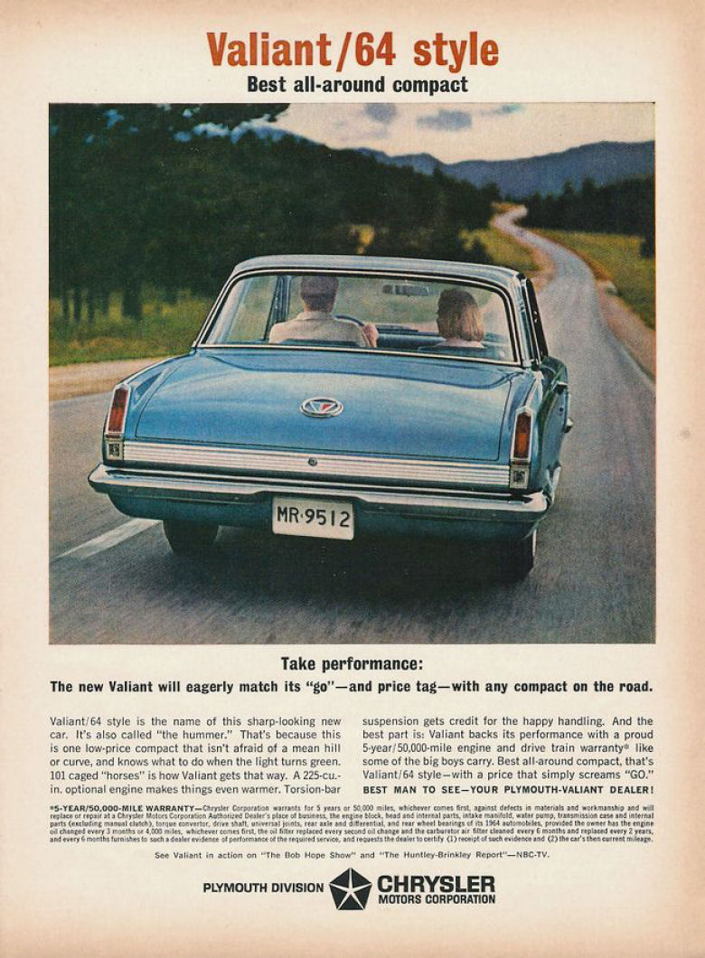 1964 Plymouth Auto Advertising